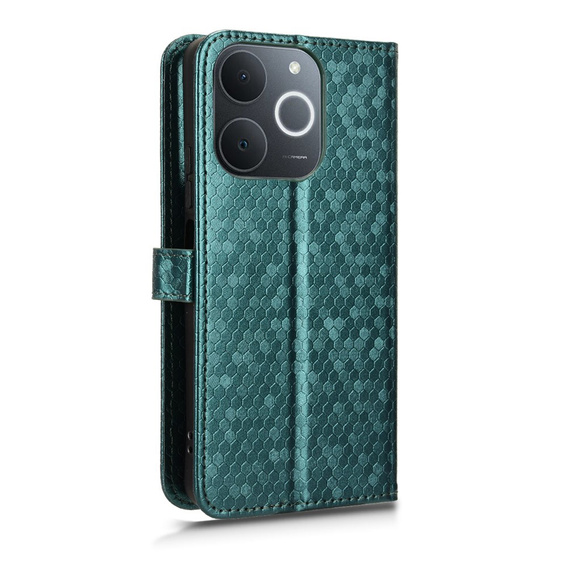 Flip case for Realme Note 70T 4G, Wallet Rhombus, green