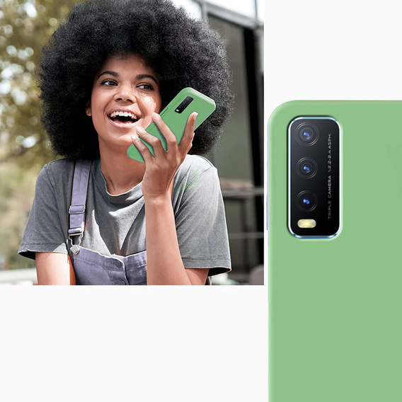 Case for Vivo Y20S / Y11S, Silicone Lite, mint