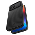 Spigen Enzo Aramid MagSafe case for iPhone 17 Pro Max, carbon black
