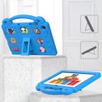 Children's case for Samsung Galaxy Tab A9+, Cute Patterns, with stand, blue