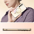 Case for Samsung Galaxy A55 5G, Electro MagSafe, gold + Screen Glass