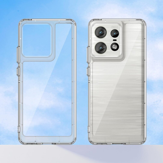 Case for Motorola Edge 50 Pro, Fusion Hybrid, transparent