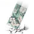 Flip case for Motorola Moto E22 / E22i, Wallet, flowers, white