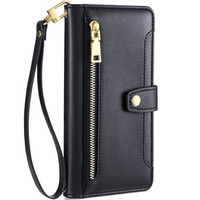 Flip case for Motorola Moto G53 5G/ G23 4G/ G13 4G, Wallet Zipper Pocket, black