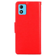 Flip case for TCL 305i, PU Leather Wallet Case, red