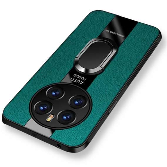 Case for Realme 12 Pro 5G / 12 Pro+ 5G, Leather Kickstand Ring, green