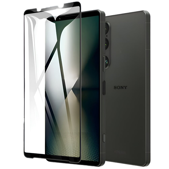 3D Tempered Glass for Sony Xperia 1 VI, black frame