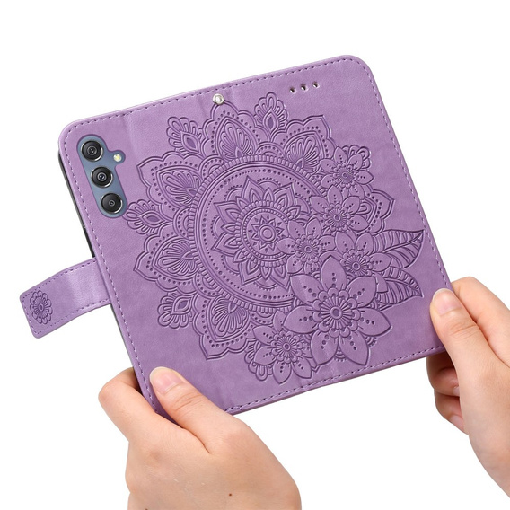Flip case for Samsung Galaxy M34 5G, Mandala Flower, purple