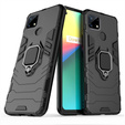 Case for Realme 7i, Kickstand Ring, black