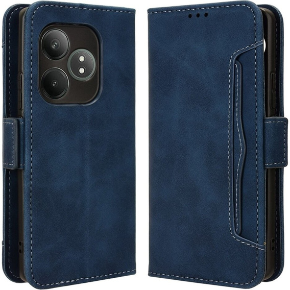 Flip case for Realme GT 6 / 6T, Card Slot, dark blue