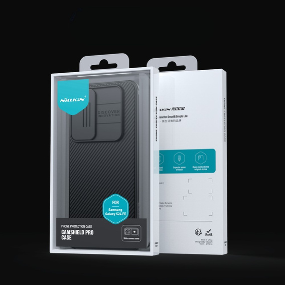 Case for Samsung Galaxy S24 FE, Armored Nillkin, CamShield Pro, black