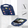 Children's case for Samsung Galaxy Tab S6 Lite 10.4 2020/2022 / Tab A7 2020 T500 / T505 / Tab S6 T860/T865, Cute Patterns, with stand, dark blue