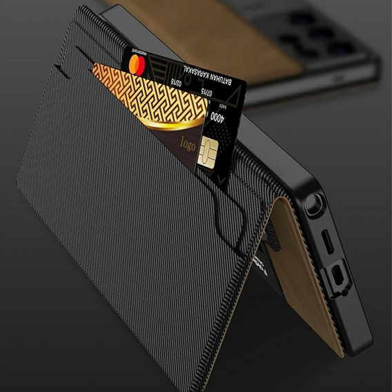 Flip case for Samsung Galaxy S25 Ultra, GKK Card Slot Wallet, black