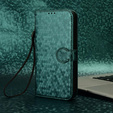 Flip case for Xiaomi Redmi 15C 4G/LTE, Wallet Rhombus, green