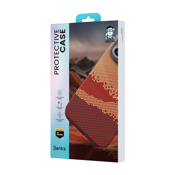 Benks Magnetic Golden Tide Kevlar 600D case for iPhone 16 Pro