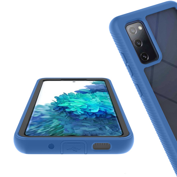 Case for Samsung Galaxy S20 FE, Shockproof, with film, dark blue