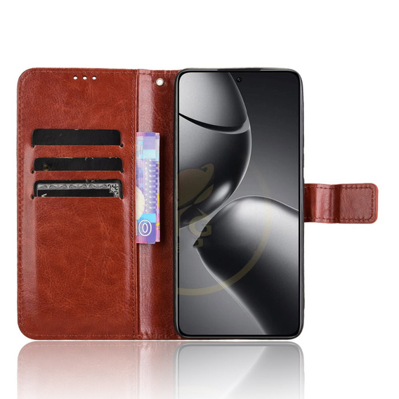 Flip case for Xiaomi 14T Pro, Crazy Horse Wallet, brown