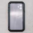 Love Mei Case for iPhone 12, armored with glass, black