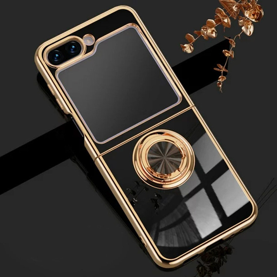 Case for Samsung Galaxy Z Flip 5 5G, Electro Ring, black