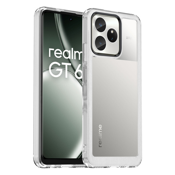 Case for Realme GT 6 / 6T, Fusion Hybrid, transparent