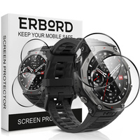 2x ERBORD Hybrid Glass for Amazfit T-Rex 3