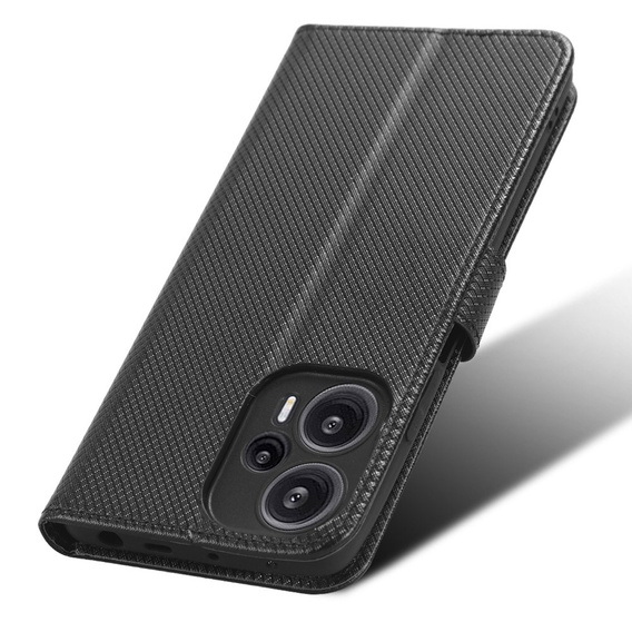 Flip case for Poco F5 5G, Wallet Smart Magnet, black