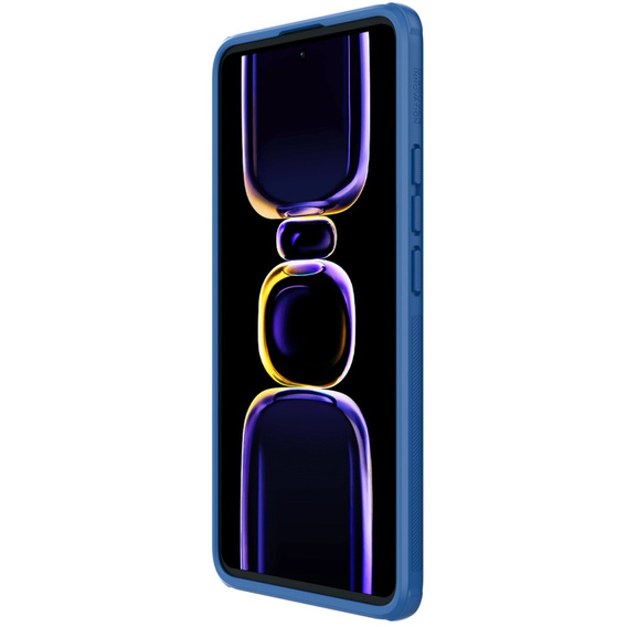 NILLKIN Case for Poco F5 Pro 5G, Super Frosted Shield Case, blue