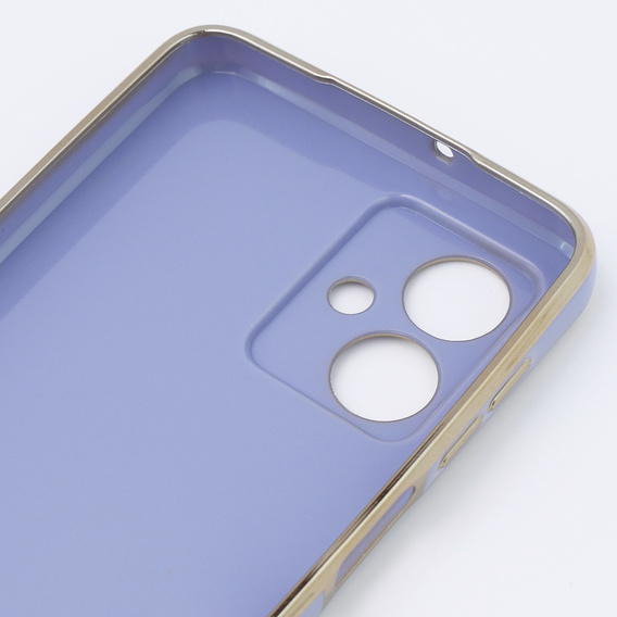 Case for Motorola Moto G54 5G, Glamour CamShield, blue