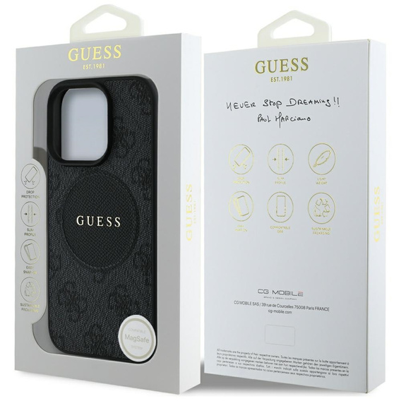 Guess 4G Circle with Classic Logo Case, for MagSafe for iPhone 16 Pro
