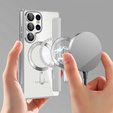 Flip case for Samsung Galaxy S25 Ultra, RFID Wallet MagSafe CamShield, silver