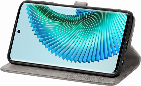 Flip case for Honor Magic 6 Lite 5G, Mandala, grey