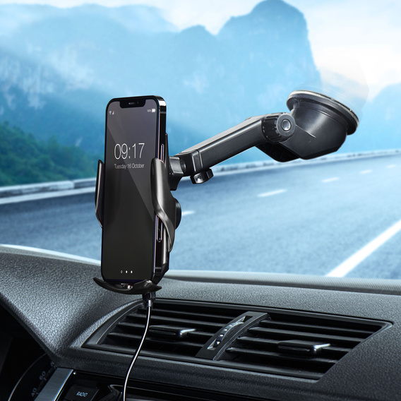 Forcell F-Grip HS1 car holder with wireless charger