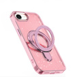 Case for iPhone 16e, Glittery Magnetic Kickstand, pink