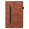 Case for Xiaomi Pad 6, Classic, with space for stylus, brown