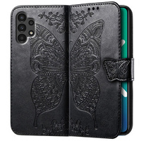 Flip case for Samsung Galaxy A13 4G, Butterfly, black