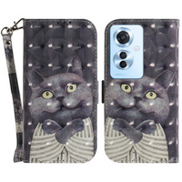Flip case for Oppo Reno 11F 5G, Wallet, cat
