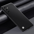Leather case for Samsung Galaxy M55 5G, leather hybrid, carbon black