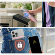Magnetic wallet with location, NFC and cradle for iPhone 16 Pro