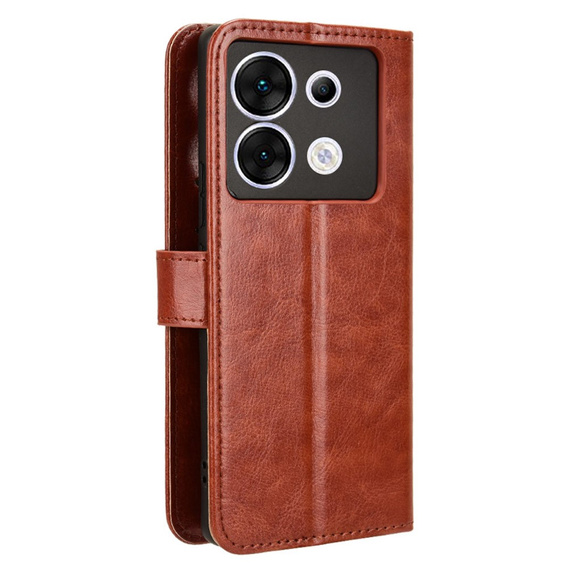 Flip case for Infinix Zero 30 5G, Crazy Horse Wallet, brown