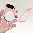 Matt Case for Google Pixel 10 / 10 Pro, for MagSafe, translucent pink