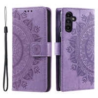 Flip case for Samsung Galaxy A35 5G, Mandala, purple