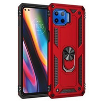 Armor Case for Motorola Moto G 5G Plus, Nox Case Ring, red