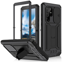 Armored case for Samsung Galaxy S22 Ultra 5G, R-JUST CamShield Slide, black