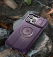 Armored case for iPhone 16 Pro Max, Dexnor CamProtect MagSafe, purple