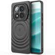 Case for Xiaomi Redmi Note 14 Pro 5G / Xiaomi Poco X7 5G, Ripple Kickstand, for MagSafe, black
