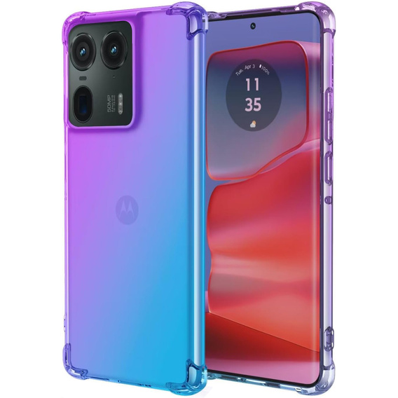 Case for Motorola Edge 50 Ultra, Gradient Dropproof, Purple / blue