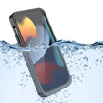 IP68 Waterproof Case for iPhone 15 Plus, Redpepper, black