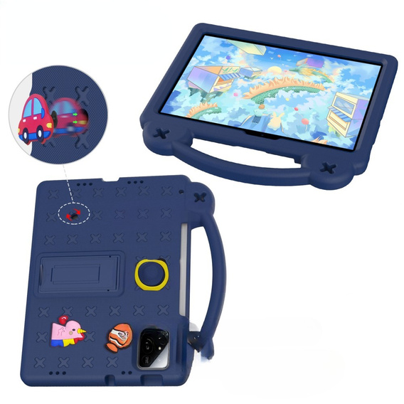 Children's case for Xiaomi Pad 7 / 7 Pro, Cute Patterns, with stand, dark blue