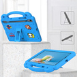 Children's case for Samsung Galaxy Tab S7/S8/S9, Cute Patterns, with stand, blue