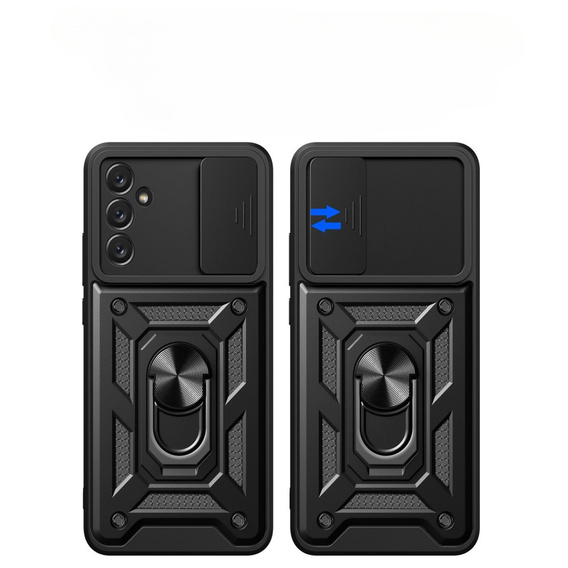 Case fordo Samsung Galaxy A14 4G/5G, CamShield Slide, black